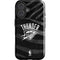 NBA Oklahoma City Thunder Black Animal Print iPhone 16 Plus Impact Case